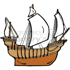  country style ship ships pirate pirates boat boats   ship007PR_c Clip Art Transportation Water 