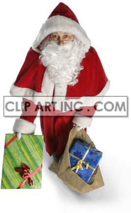  santa claus christmas giving of   3F6031lowres Photos People 
