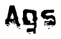 The image contains the word Ags in a stylized font with a static looking effect at the bottom of the words