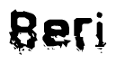 The image contains the word Beri in a stylized font with a static looking effect at the bottom of the words
