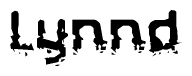 The image contains the word Lynnd in a stylized font with a static looking effect at the bottom of the words