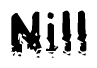 The image contains the word Nill in a stylized font with a static looking effect at the bottom of the words