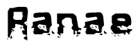 The image contains the word Ranae in a stylized font with a static looking effect at the bottom of the words