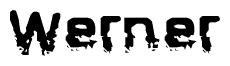 The image contains the word Werner in a stylized font with a static looking effect at the bottom of the words