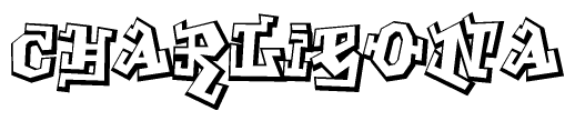 The clipart image features a stylized text in a graffiti font that reads Charlieona.