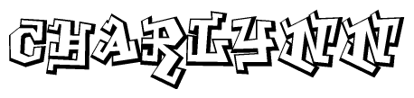 The clipart image features a stylized text in a graffiti font that reads Charlynn.