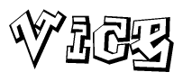 The clipart image features a stylized text in a graffiti font that reads Vice.