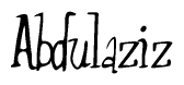 The image is a stylized text or script that reads 'Abdulaziz' in a cursive or calligraphic font.