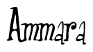 The image is of the word Ammara stylized in a cursive script.