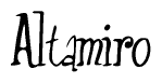 The image is a stylized text or script that reads 'Altamiro' in a cursive or calligraphic font.