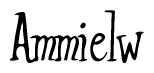 The image contains the word 'Ammielw' written in a cursive, stylized font.