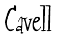 The image contains the word 'Cavell' written in a cursive, stylized font.
