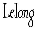 The image is of the word Lelong stylized in a cursive script.