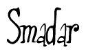The image is a stylized text or script that reads 'Smadar' in a cursive or calligraphic font.