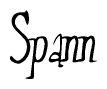 The image contains the word 'Spann' written in a cursive, stylized font.