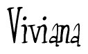 The image contains the word 'Viviana' written in a cursive, stylized font.