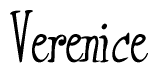 The image is of the word Verenice stylized in a cursive script.