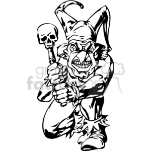 clowns scary mean tattoo art vinyl black white bw angry mad evil