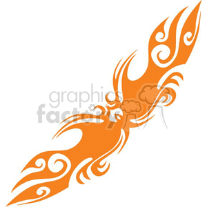 0097 symmetric flames clipart. Royalty-free image # 368596
