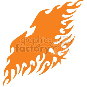 flames fire silhouette vinyl symmetrical tattoo art design