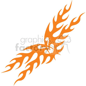 0077 symmetric flames clipart. Commercial use image # 368618