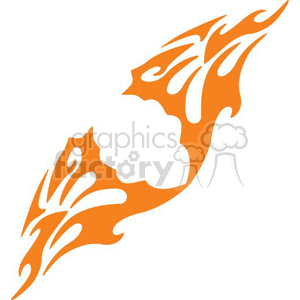 0003 symmetric flames clipart. Commercial use image # 368636