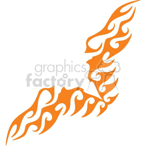 0016 symmetric flames clipart. Commercial use image # 368648