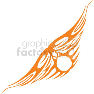 0081 symmetric flames clipart. Royalty-free image # 368686