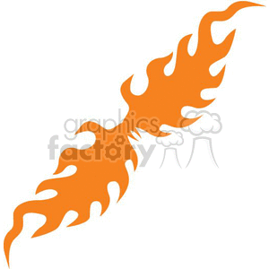 0090 symmetric flames clipart. Commercial use image # 368734