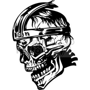 skull bone head skeleton tattoo art vinyl+ready human+skull skulls black+white