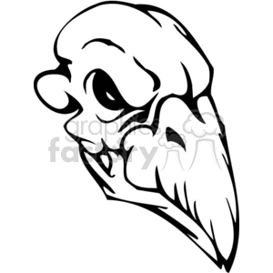 hawk skull clipart. Commercial use image # 368936