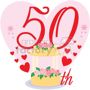 50th wedding anniversary  clipart. Royalty-free image # 369287