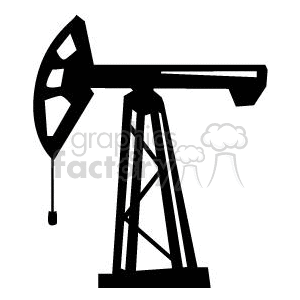 Oil Pump Jack clipart. Royalty-free image # 371433