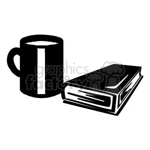 vector vinyl-ready vinyl ready book books black white coffee cup cups