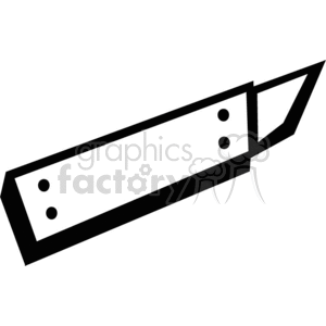Box razor knife clipart. Royalty-free image # 372001