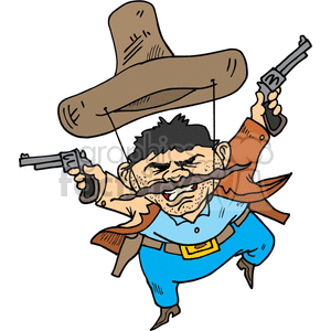 vector clip art graphics mexican mexico sombreros sombrero gun guns fighter crazy funny drunk symbols cowboy cowboys boot boots silhouette western images fanatical