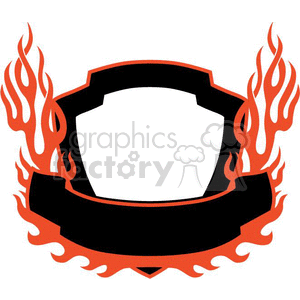 flaming template 088