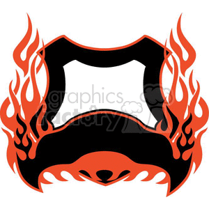 flaming template 013 clipart. Commercial use image # 372824