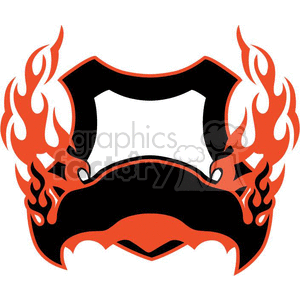 flaming template 053 clipart. Royalty-free image # 372834