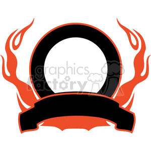 flaming template 090 clipart. Royalty-free image # 372839