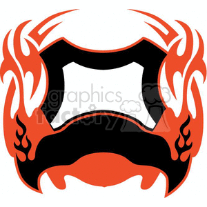 flaming template 093 clipart. Royalty-free image # 372844