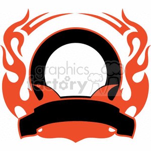 flaming template 060 clipart. Royalty-free image # 372859