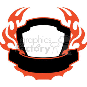 flaming template 068 clipart. Royalty-free image # 372869
