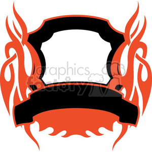 flaming template 037 clipart. Commercial use image # 372879