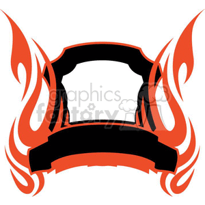 flaming template 077 clipart. Royalty-free image # 372889