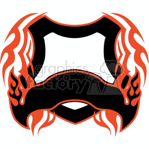 flaming template 003 clipart. Royalty-free image # 372894