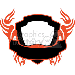 flaming template 043 clipart. Royalty-free image # 372904