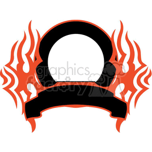 flaming template 080 clipart. Royalty-free image # 372909
