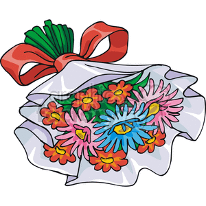 Bouquet of flowers. clipart. Commercial use image # 146015