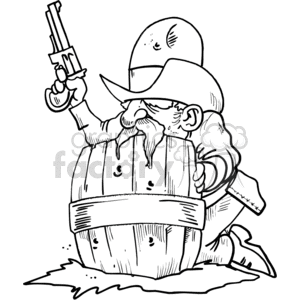 gun fight drawing clipart. Royalty-free image # 373493